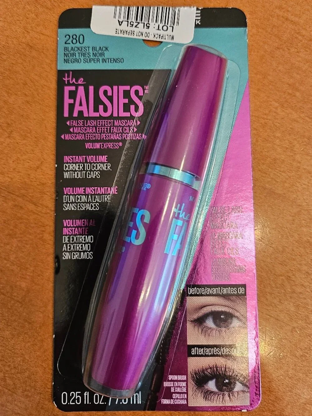 Maybelline the Falsies Blackest Black Mascara - new in packaging